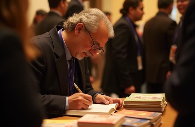 Photo of author Rahul Kapoor at a book signing